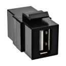 InLine USB 2.0 Keystone Snap-In Einsatz, USB A...