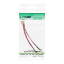 InLine® Lüfter Adapterkabel, 3pol Molex BU an 2x...