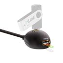 InLine USB 3.2 Verlängerung, A Stecker / Buchse, schwarz, mit Standfuß, 2m