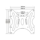 InLine Wandhalterung für Flachbildschirme, 58-107cm...