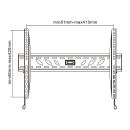 InLine Wandhalterung, für LCD/LED/Plasma 81-140cm...