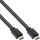 InLine HDMI Flachkabel, HDMI-High Speed mit Ethernet, verg. Kontakte, schwarz, 5m