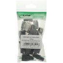 InLine Crimpstecker RJ45 geschirmt, mit Knickschutz und Einfädelhilfe, 10er Pack, grau