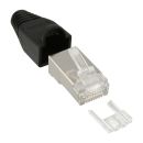 100er Pack InLine® Crimpst. RJ45 gesch., m. Knicksch....