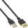 InLine USB 2.0 Flachkabel Verlängerung, A Stecker / Buchse, schwarz, Kontakte gold, 5m