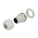 InLine Kabeldurchführung PG 7 Nylon IP68 3,5-6mm, grau, 10 Stück