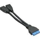 InLine USB 3.0 Adapterkabel, 2x Buchse A auf...