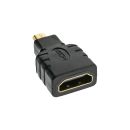 InLine® HDMI Adapter, HDMI A Buchse auf Micro HDMI D...