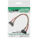 InLine® SATA+Strom Verlängerung int., SATA 6Gb/s + Strom, Stecker/Buchse, 0,30m