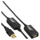 InLine USB 2.0 Aktiv-Verlängerung, mit...