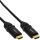 InLine High Speed HDMI Kabel mit Ethernet, St/St, verg. Kontakte, schwarz, flexible Winkelstecker, 1,5m