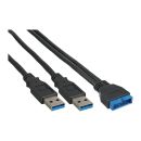 InLine USB 3.0 Adapterkabel, 2x Stecker A auf...