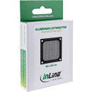 InLine® Lüftergitter, Aluminium Filter, 60x60mm, schwarz