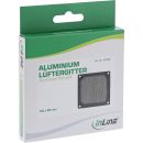 InLine® Lüftergitter, Aluminium Filter, 92x92mm, schwarz