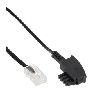 InLine TAE-F Kabel für DSL-Router, TAE-F Stecker an RJ45 8P2C, 1m