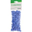 InLine Staubschutz, für RJ45 Buchse, Farbe: blau, 100er Pack