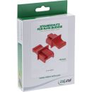 InLine® Staubschutz, für RJ45 Buchse, rot 100er Pack