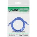 InLine Patchkabel, S/FTP (PiMf), Cat.6A, 500MHz, halogenfrei, Kupfer, blau, 0,5m