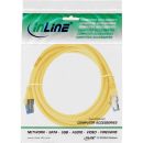 InLine Patchkabel, S/FTP (PiMf), Cat.6A, 500MHz, halogenfrei, Kupfer, gelb, 1,5m