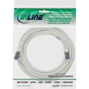 InLine Patchkabel, S/FTP (PiMf), Cat.6A, 500MHz, halogenfrei, Kupfer, weiß, 5m