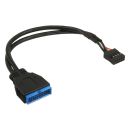 InLine USB 2.0 zu 3.0 Adapterkabel intern, USB 2.0...