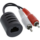 InLine Audio über RJ45 passiv, 2x Cinch Stecker /...