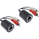 InLine® Audio über RJ45 passiv, 2x Cinch Stecker...