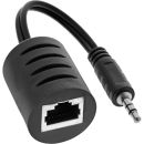 InLine Audio über RJ45 passiv, 2x Cinch auf 1x Klinke 3,5mm / RJ45 Buchse, max. 50m, 2er Pack