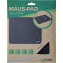 InLine® Maus-Pad Recycled, schwarz, 230x190x2,5mm