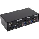 InLine KVM Desktop Switch, 2-fach, DisplayPort, USB 3.0...