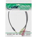 InLine Audio Headset Adapterkabel, 3,5mm Klinke Stecker 4pol. an 2x 3,5mm Klinke Buchse, 0,25m