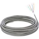 InLine Telefon-Kabel 8-adrig, 4x2x0,6mm, zum Verlegen,...