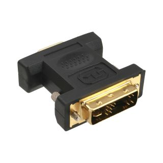 InLine DVI-A Adapter, Analog 12+5 Stecker auf 15pol HD Buchse (VGA), vergoldet