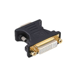 InLine DVI-A Adapter, Analog 24+5 Buchse auf 15pol HD Stecker (VGA), vergoldet