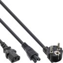 InLine Netz-Y-Kabel, 1x Schutzkontaktstecker zu...