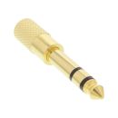 InLine Audio Adapter, 6,3mm Klinke Stecker an 3,5mm...