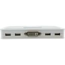 InLine KVM Switch, 4-fach, DVI-D, USB, mit Audio, integr....