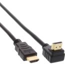 InLine HDMI Kabel, gewinkelt, HDMI-High Speed mit...