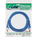 InLine® Patchkabel, S/FTP (PiMf), Cat.6, halogenfrei, Kupfer, blau, 1m