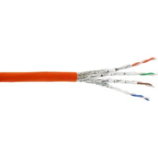 InLine® Verlegekabel Cat.7a, S/FTP (PiMF) 4x2x0,58 AWG23, 1200MHz, LSZH, 100m