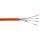 InLine Verlegekabel Cat.7a, S/FTP (PiMF) 4x2x0,58 AWG23, 1200MHz, halogenfrei, orange, 50m