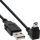 InLine USB 2.0 Mini-Kabel, Stecker A an Mini-B Stecker (5pol.) unten abgewinkelt 90°, schwarz, 0,5m