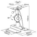 InLine® Lautsprecher Wandhalterung bis 15kg, 2er Set,...