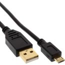 InLine Micro-USB 2.0 Kabel, USB-A Stecker an Micro-B...