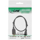 InLine USB 2.0 Mini-Kabel, USB A Stecker an Mini-B Stecker (5pol.), schwarz, vergoldete Kontakte, 0,5m