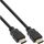 InLine® HDMI-High Speed Kabel mit Ethernet, Premium, 4K2K, ST/ST, schwarz, 0,5m