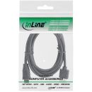 InLine HDMI Superslim Kabel A an C, HDMI-High Speed mit Ethernet, Premium, schwarz / gold, 1m