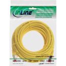 InLine® Patchkabel, S/FTP (PiMf), Cat.6, halogenfrei, Kupfer, gelb, 15m