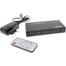 InLine HDMI Switch / Umschalter, 3 Eingänge auf 1 Ausgang, 4K2K, 3D, HD Audio