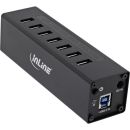 InLine USB 3.0 Hub, 7 Port, Aluminiumgehäuse,...